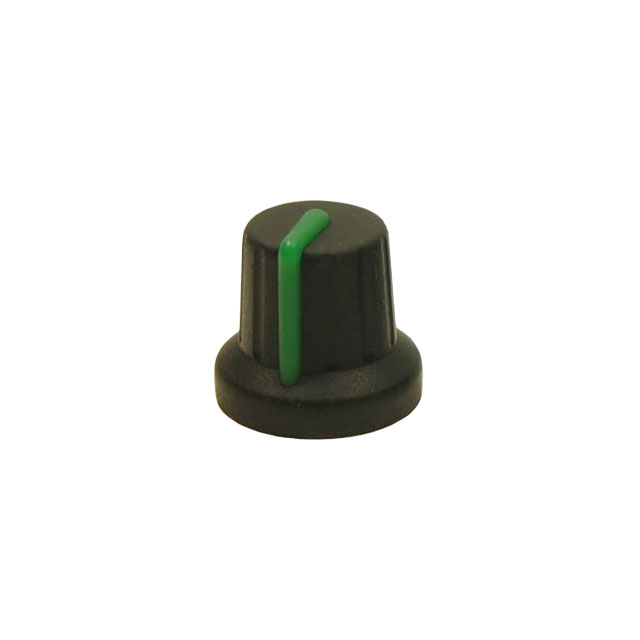 【FC72604S】KNOB K86R BLACK/GREEN 6MM SPLINE