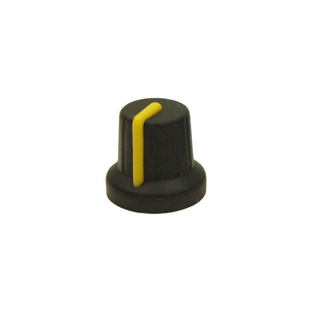 【FC72605S】KNOB K86R BLACK/YELLOW 6MM SPLIN