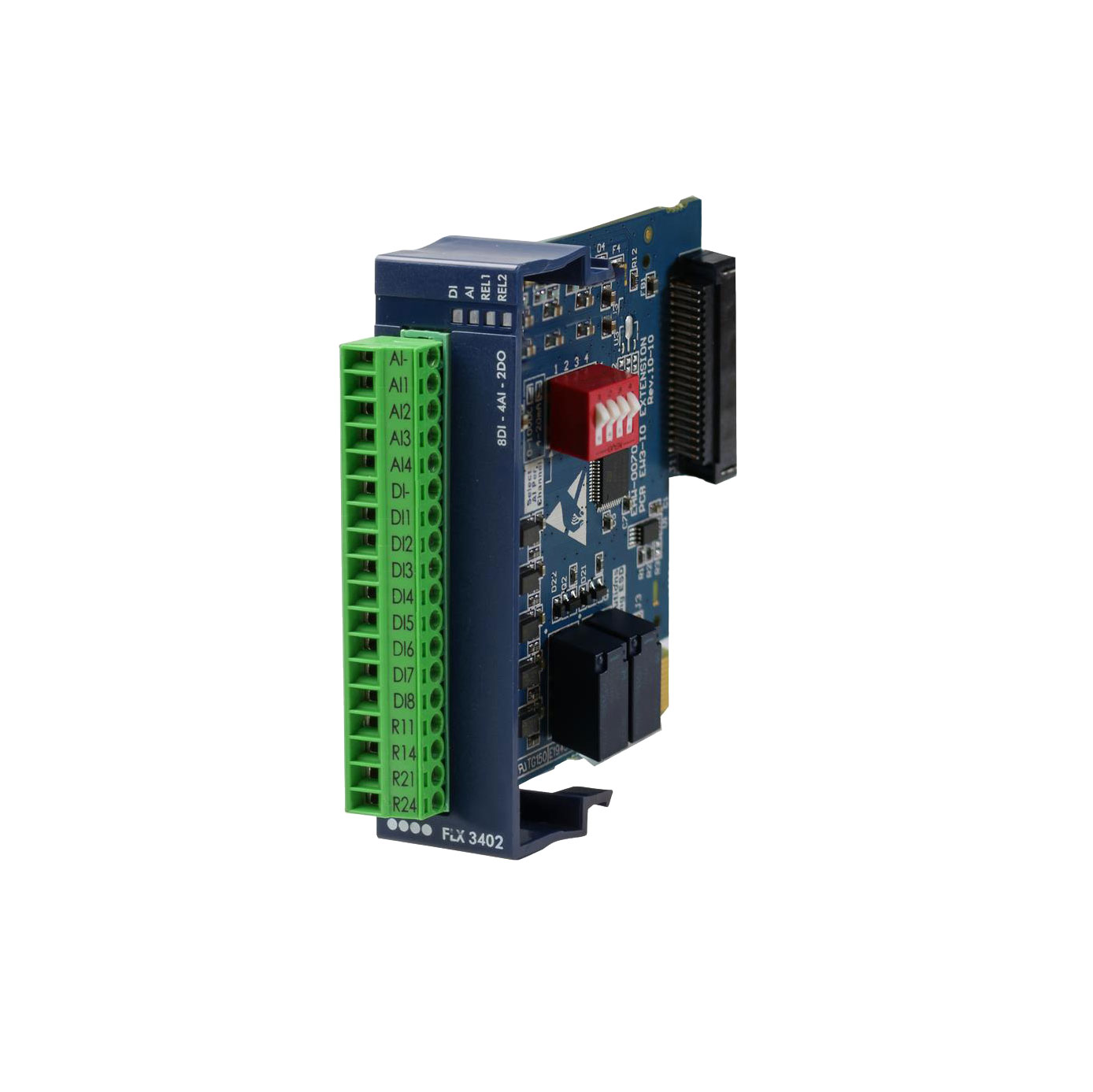 【FLX3402_00】EWON FLEXY CARD I/O (8X DI, 2X D