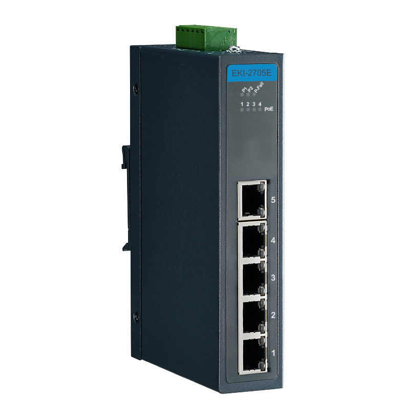 4FE+1GE UNMANAGED IND. POE SWITC【EKI-2705E-1GPI-AU】