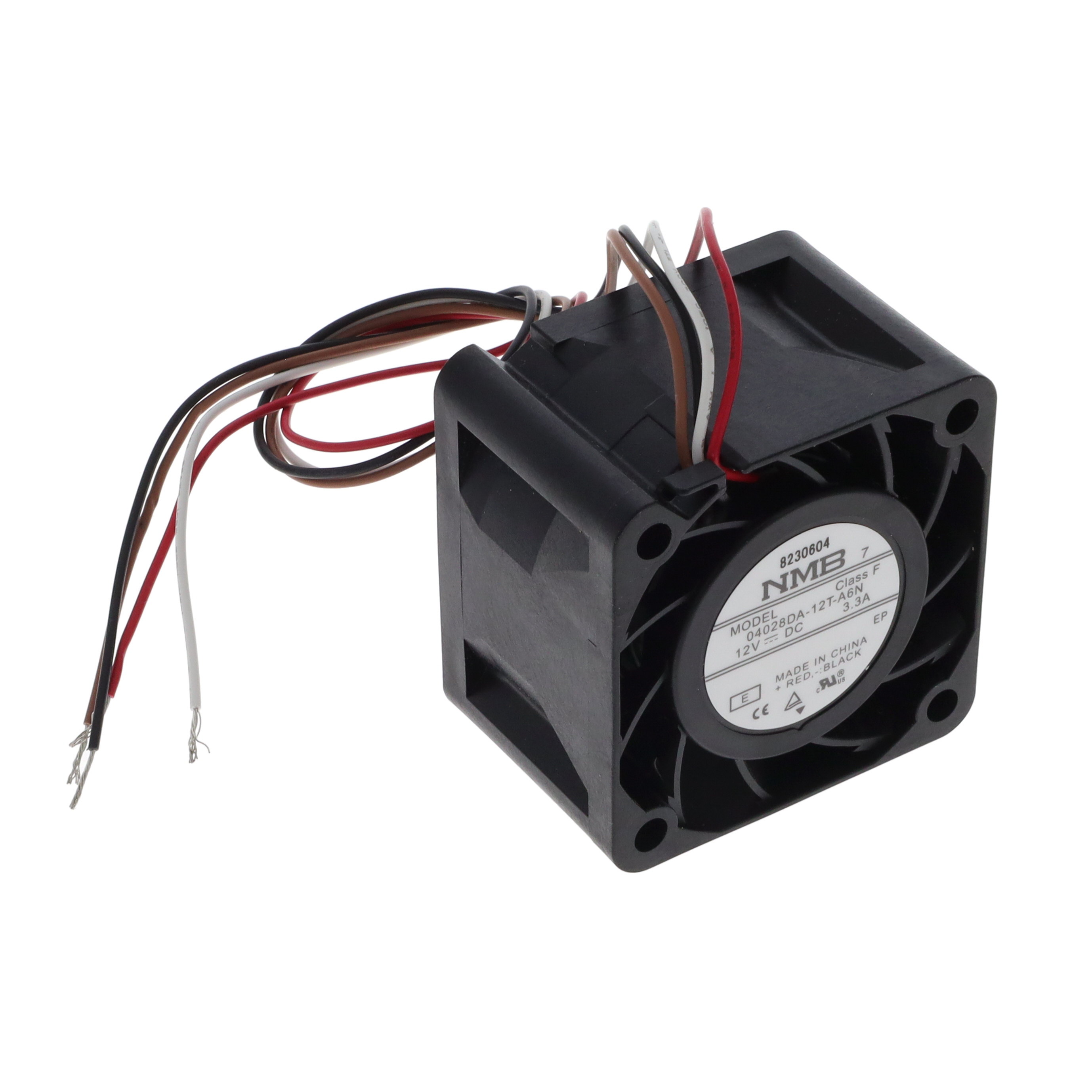【04028DA-12T-A6N-E】40X40X28MM, 12VDC, 34,500 RPM, 3