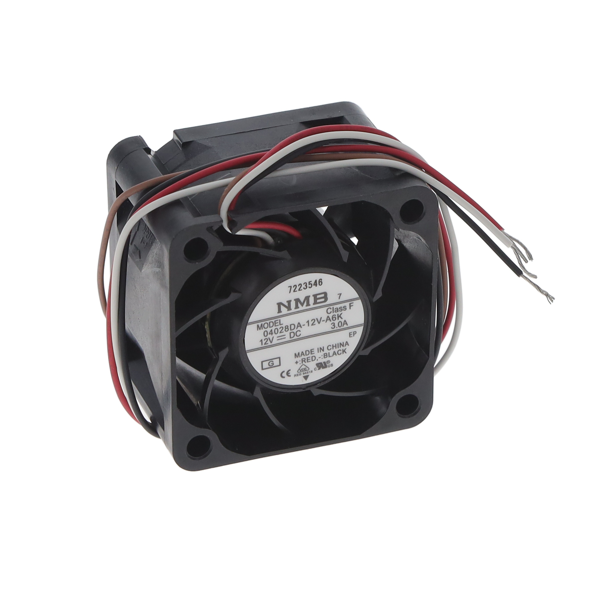 【04028DA-12V-A6K-G】40X40X28MM, 12VDC, 29,500 RPM, 3