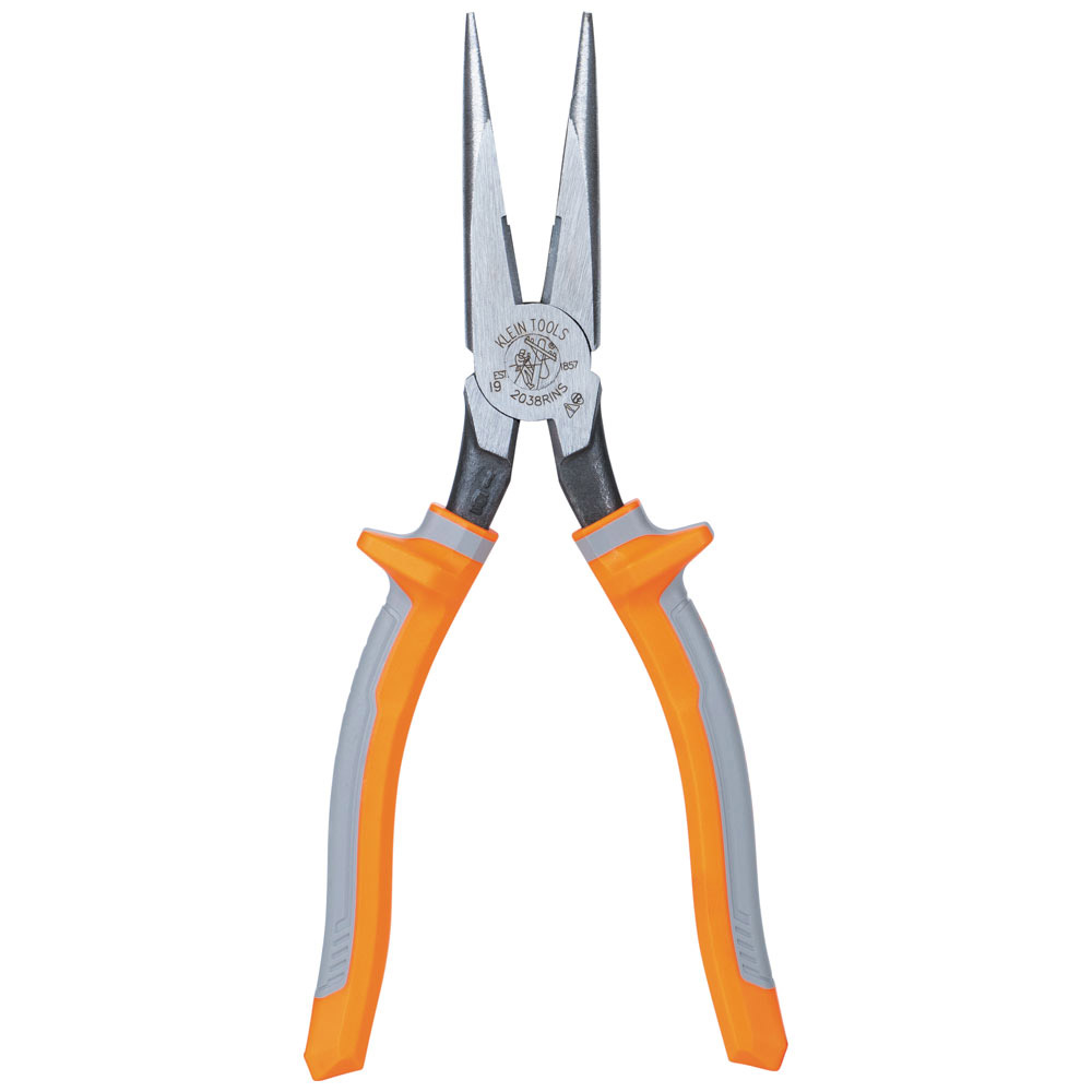 PLIERS LONG NOSE SIDE CUTTERS 8" 2038RINS Klein Tools製｜電子部品・半導体通販のマルツ