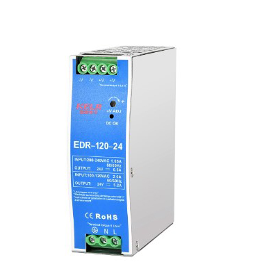 DIN RAIL POWER SUPPLY, AC-DC, 12【ISEDR-120-24】