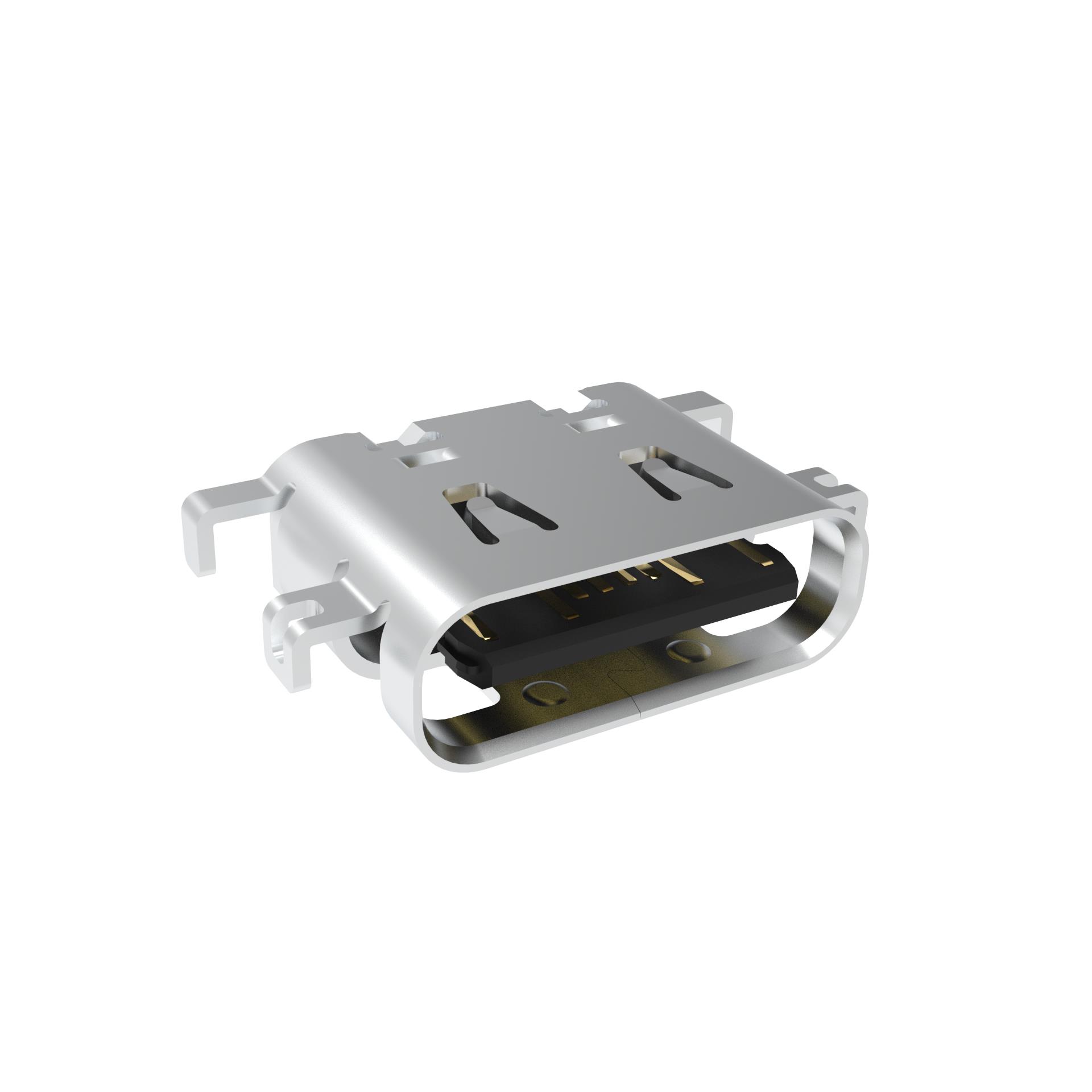 【GSB1C4621DS2HR】USB2.0, TYPE C, MID MOUNT, CENTE