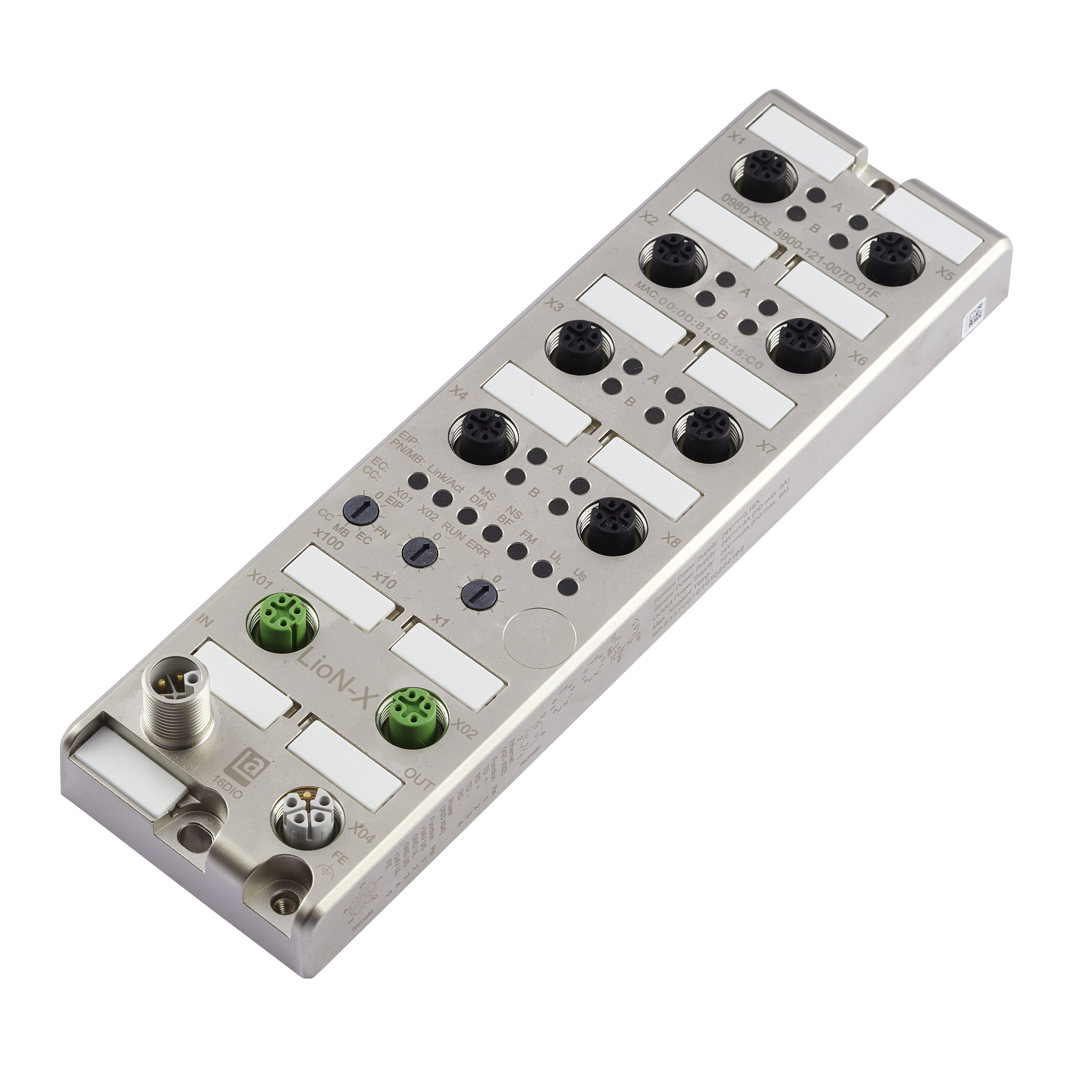 【0980 XSL 3901-121-007D-01F】LioN-Xデジタル16ch入力モジュール(マルチプロトコル対応)