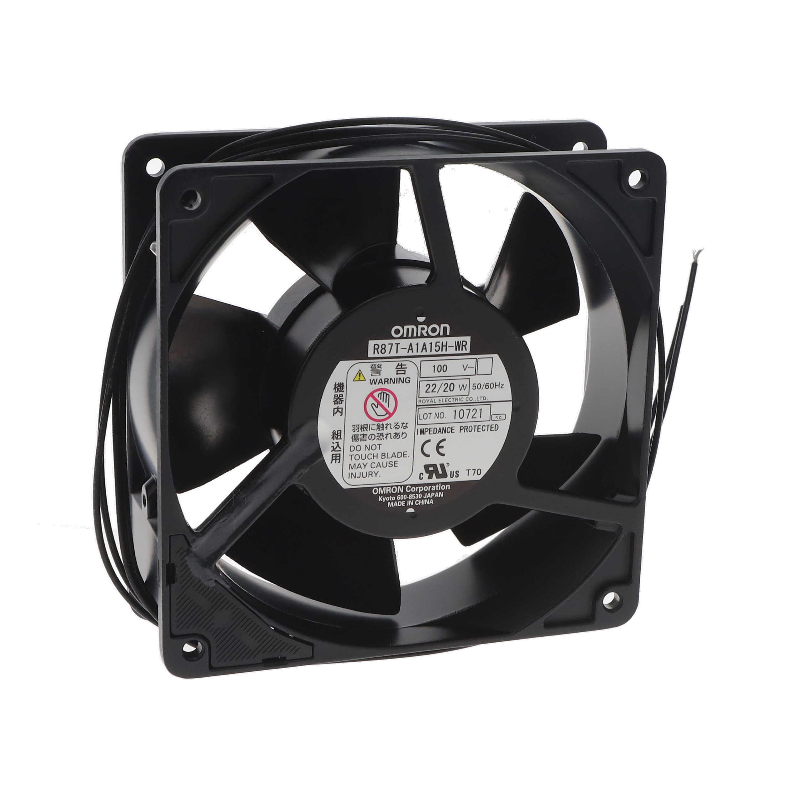 【R87T-A1A15H-WR】FAN AXIAL 119.5X38MM 100VAC WIRE