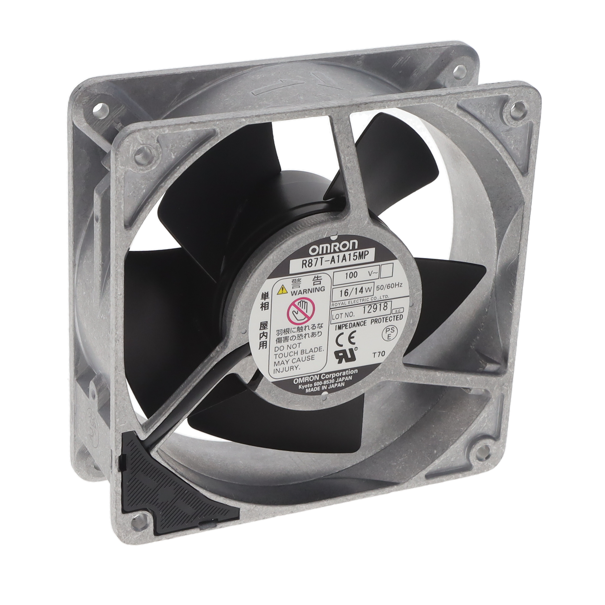 【R87T-A1A15MP】FAN AXIAL 120X38MM 100VAC TERM