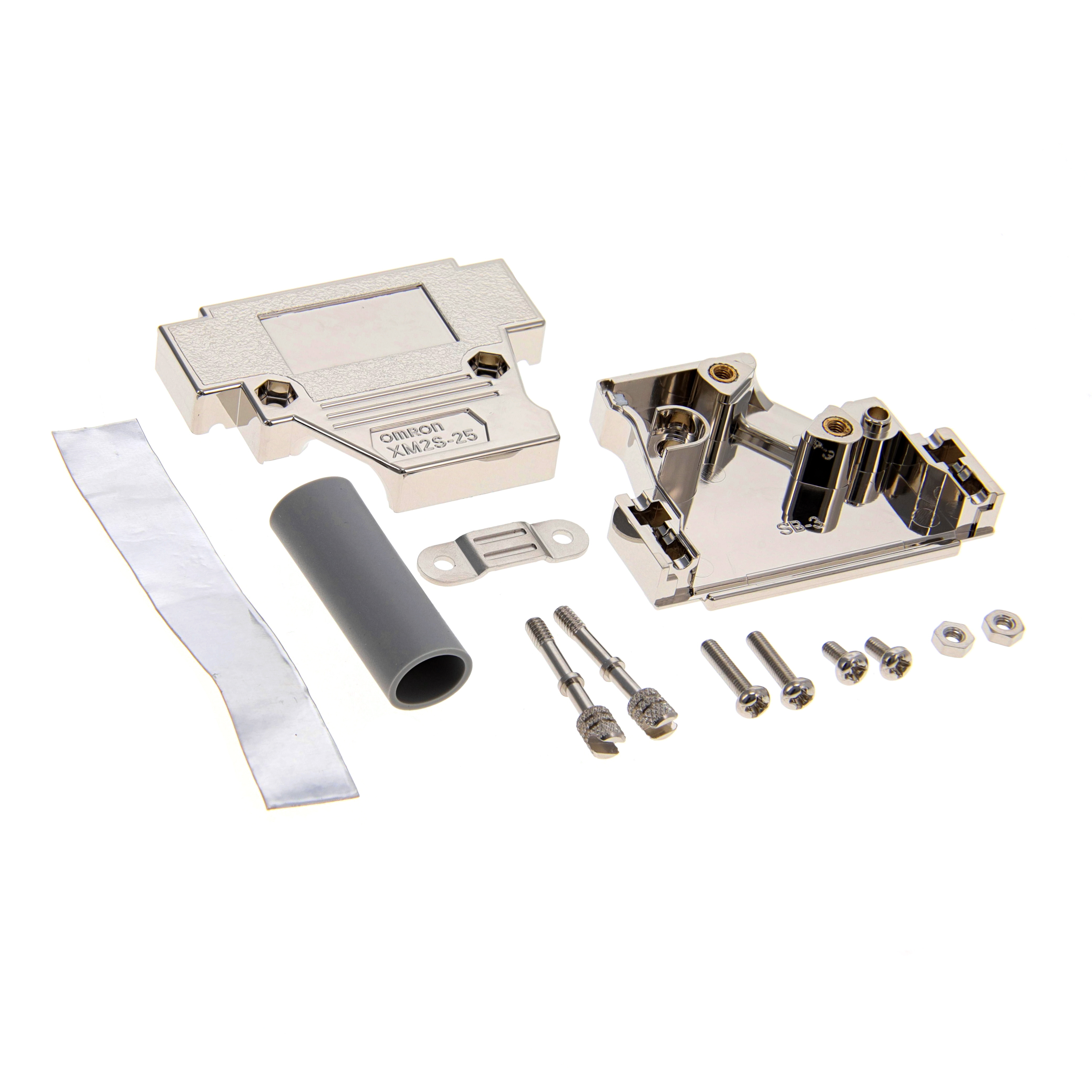 【XM2S-2523】CONN BACKSHELL 25POS 90DEG SHLD