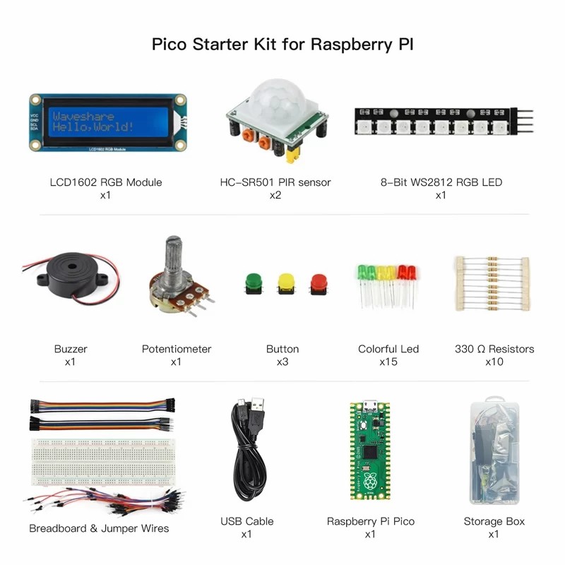 【RPK12039O】RASPBERRY PI PICO BASIC STARTER