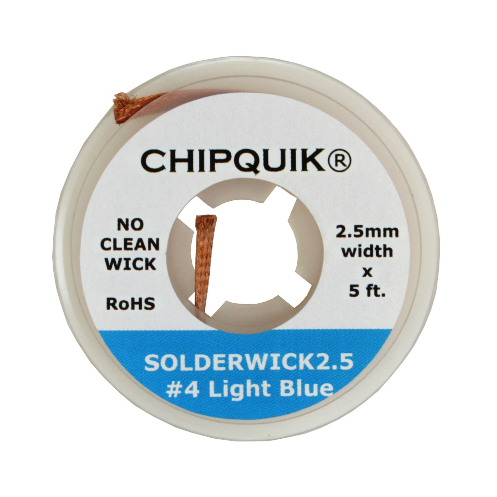 【SOLDERWICK2.5】2.5MM SOLDER WICK (#4 LIGHT BLUE