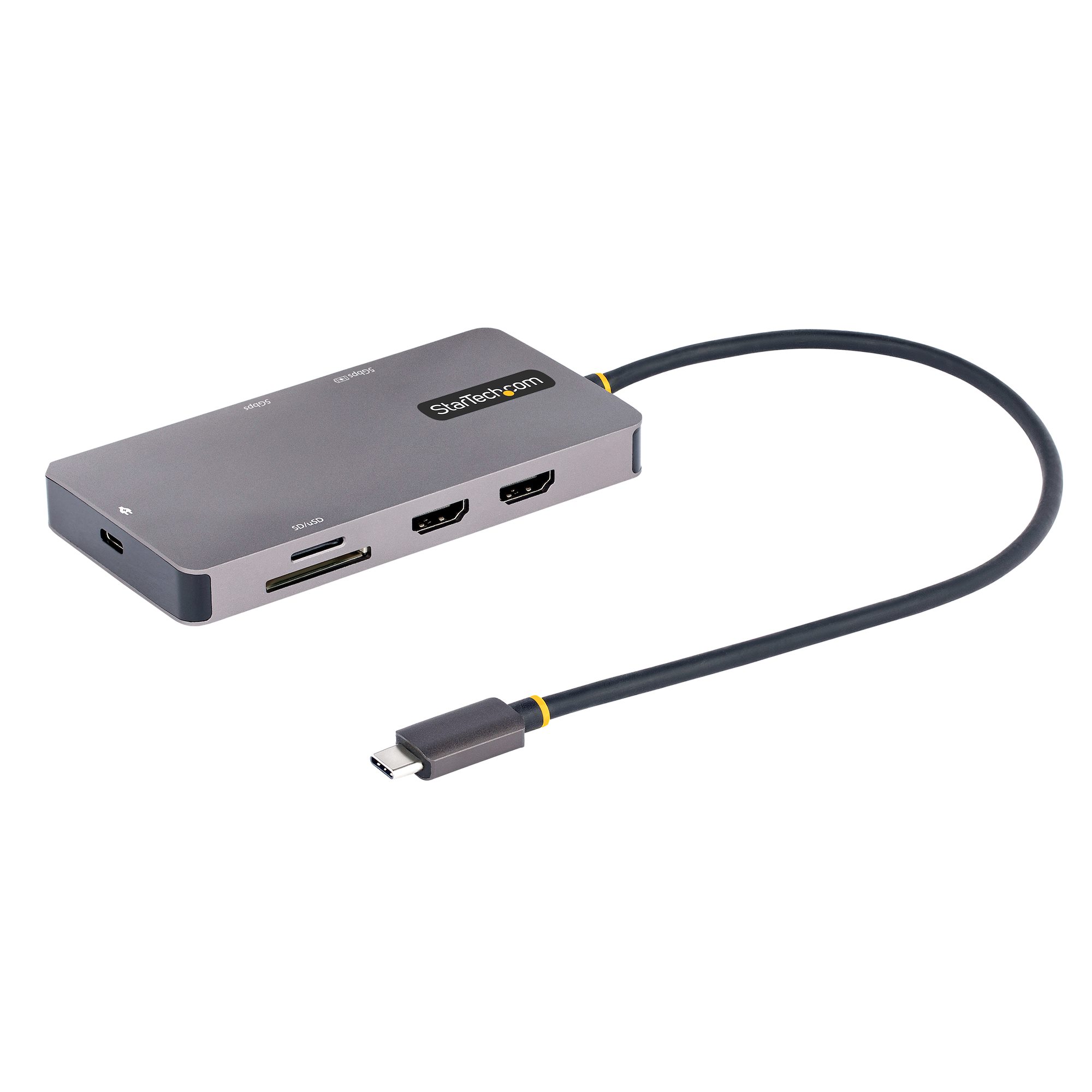 【120B-USBC-MULTIPORT】USB C MULTIPORT ADAPTER 2 HDMI