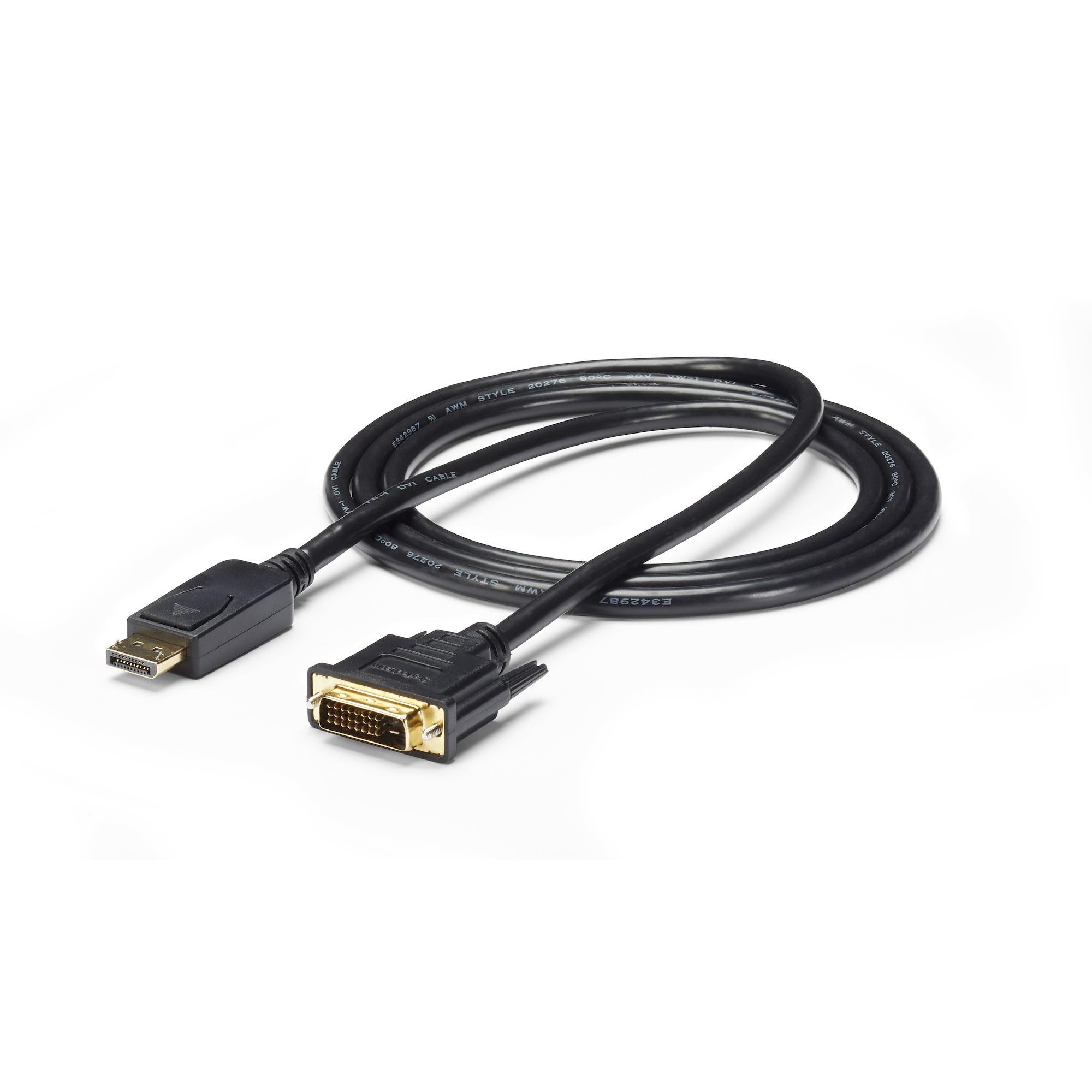 6 FT DISPLAYPORT TO DVI CABLE【DP2DVI2MM6】