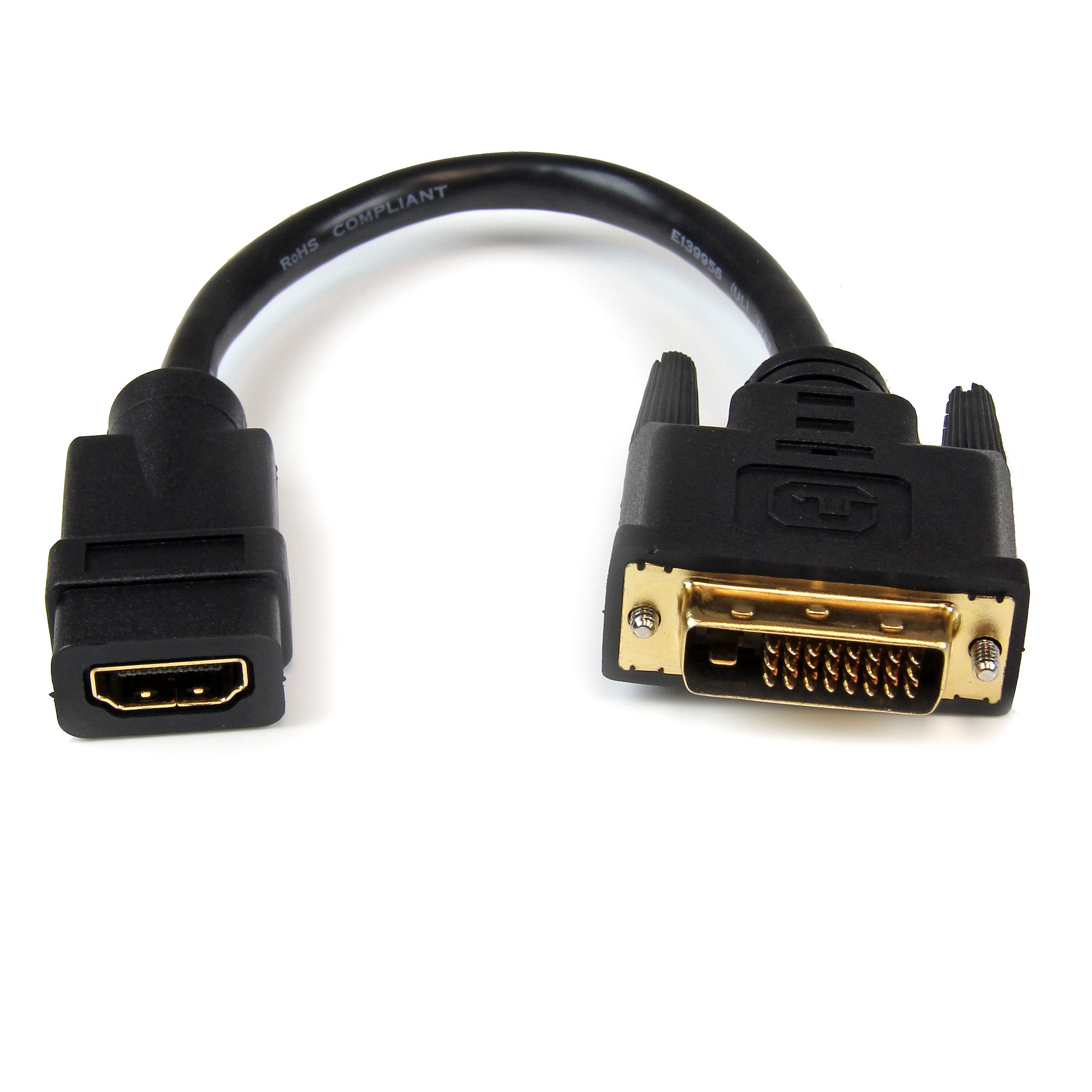 HDMI TO DVI-D ADAPTER - F/M【HDDVIFM8IN】