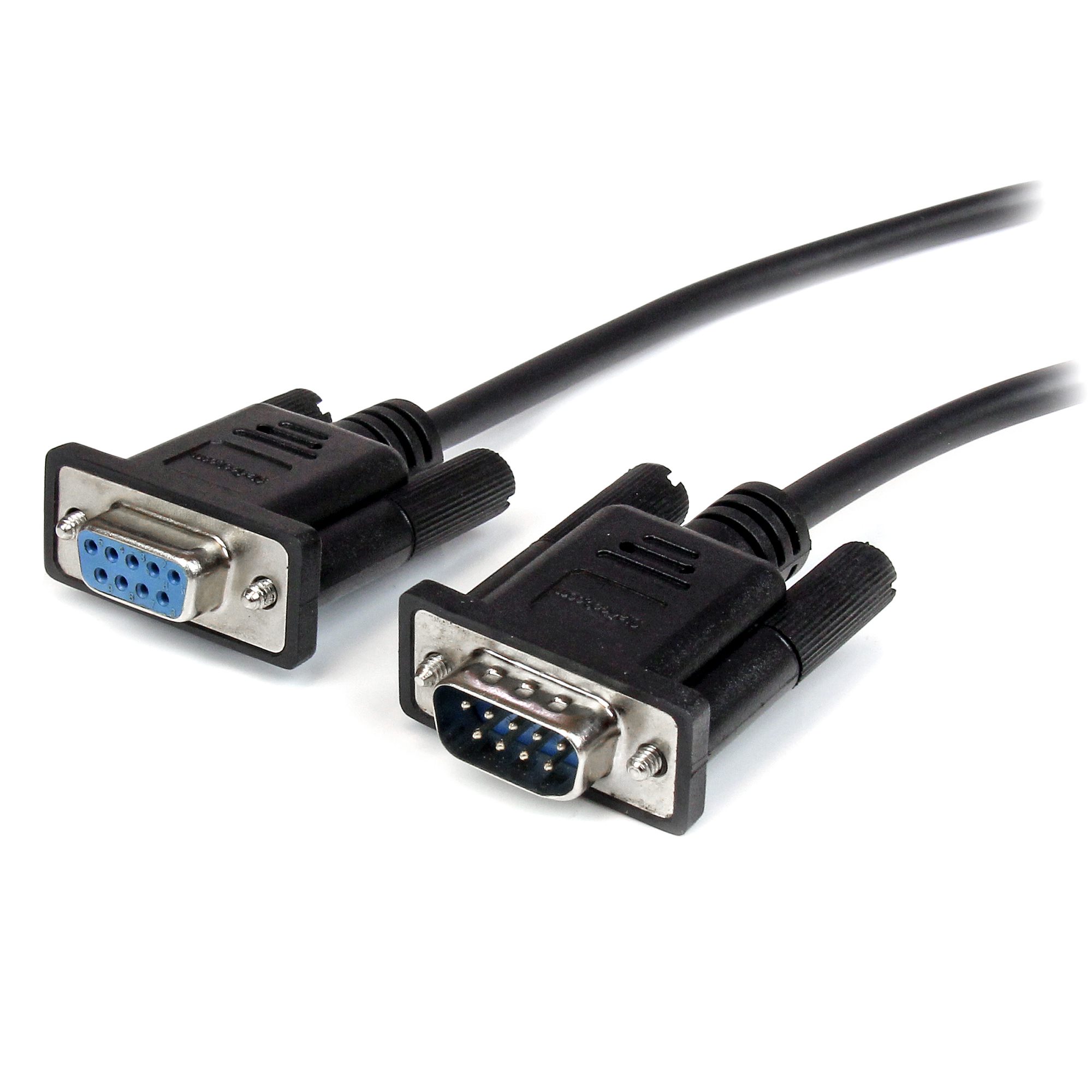 0.5M BK DB9 SERIAL CABLE M/F【MXT10050CMBK】
