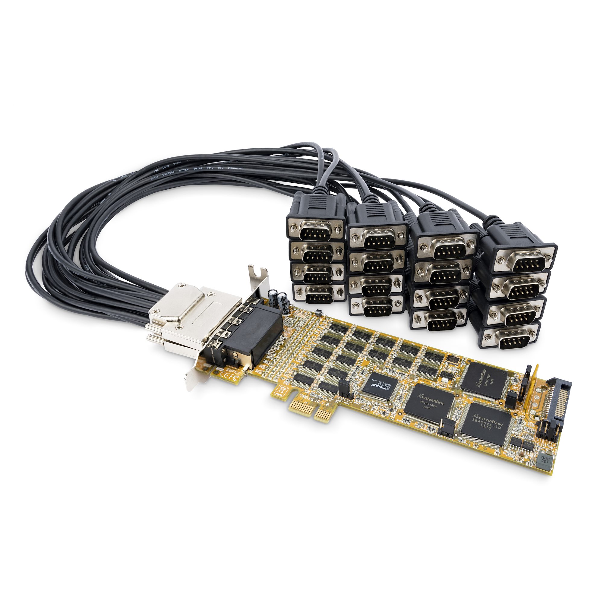 16-PORT PCIE SERIAL CARD【PEX16S550LP】
