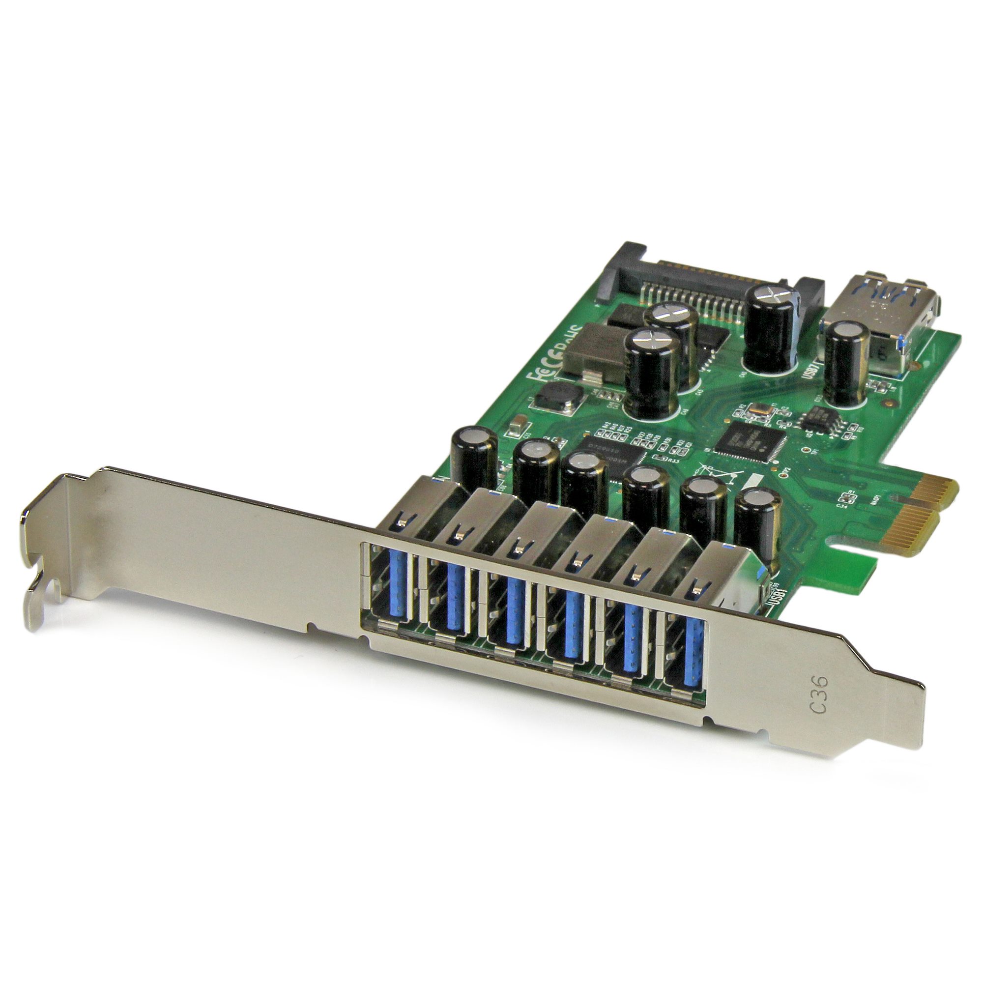 【PEXUSB3S7】7 PORT PCIE USB 3.0 CARD