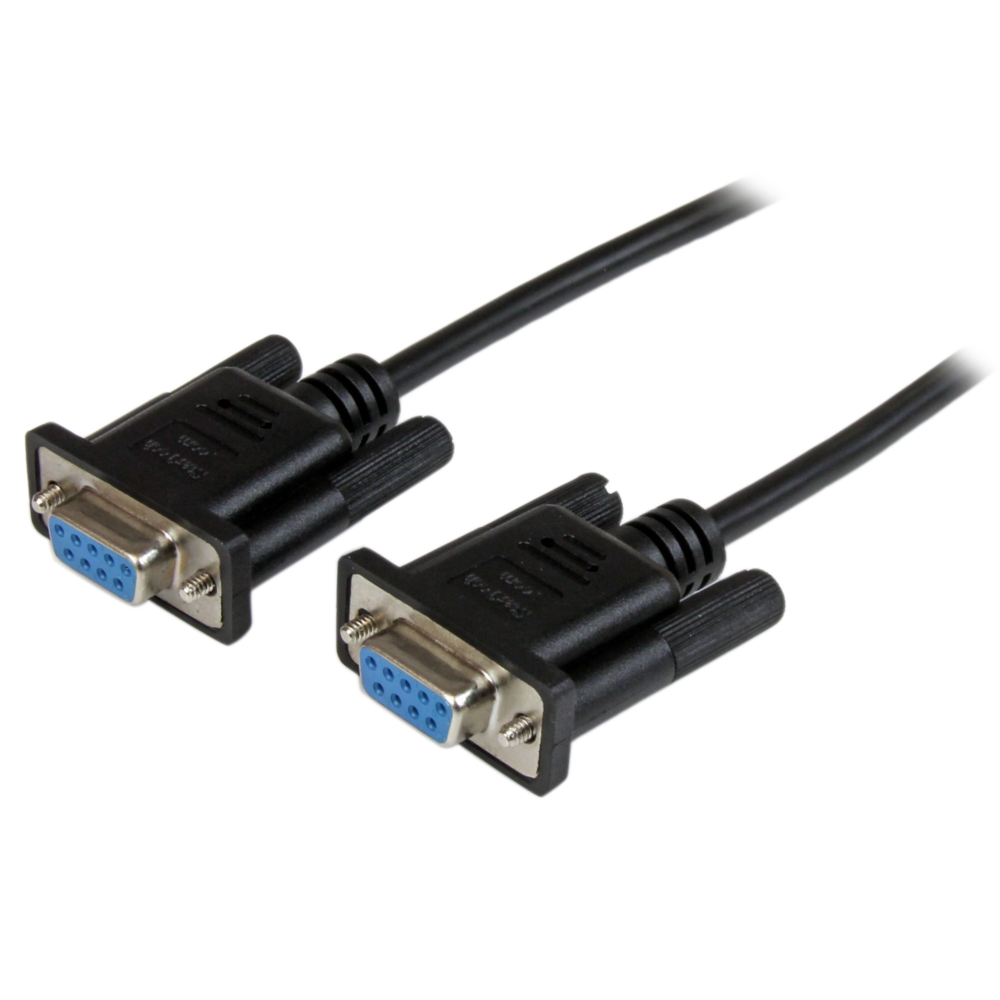 1M BLACK DB9 NULL MODEM CABLE【SCNM9FF1MBK】