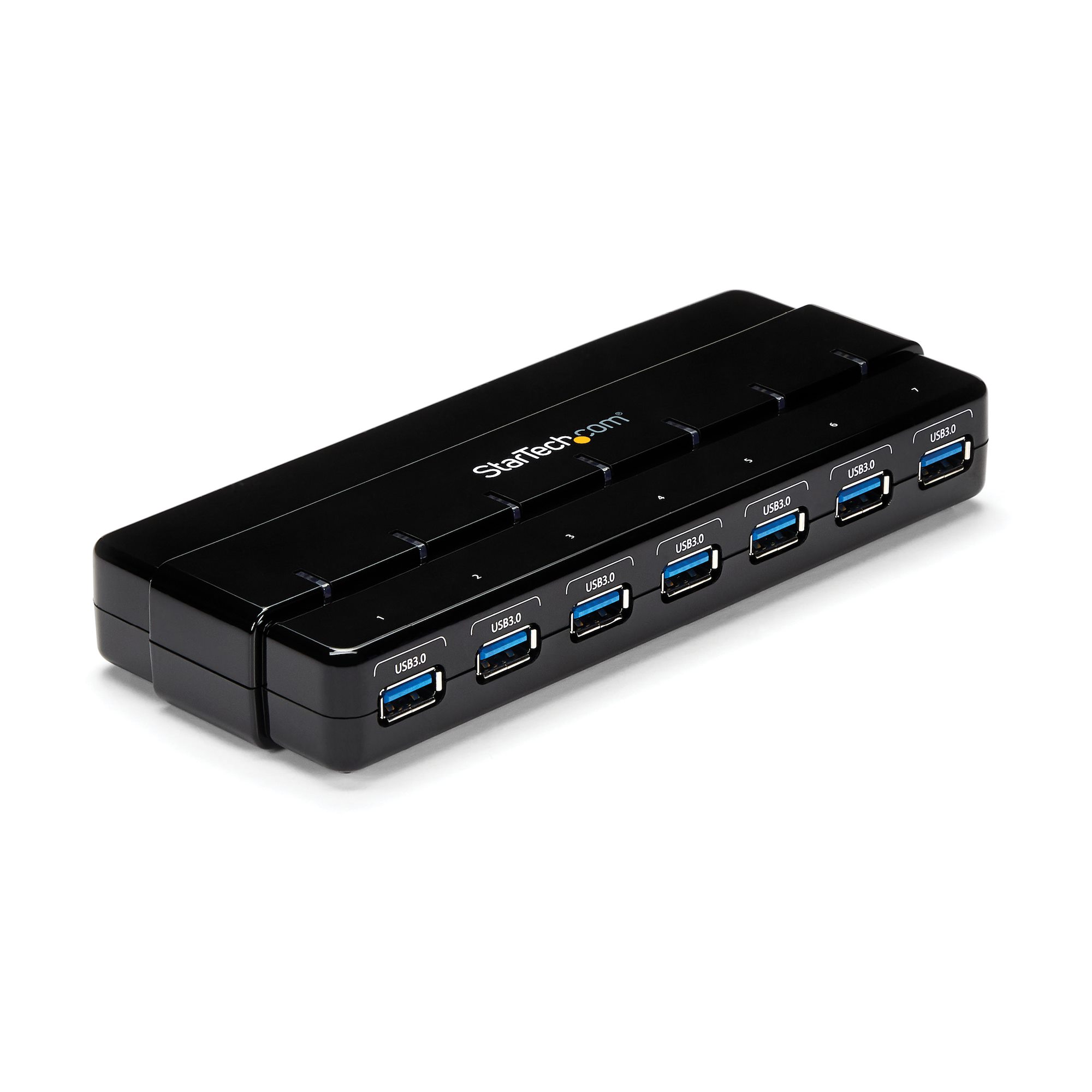 【ST7300USB3B】7 PORT USB 3.0 HUB W/ ADAPTER