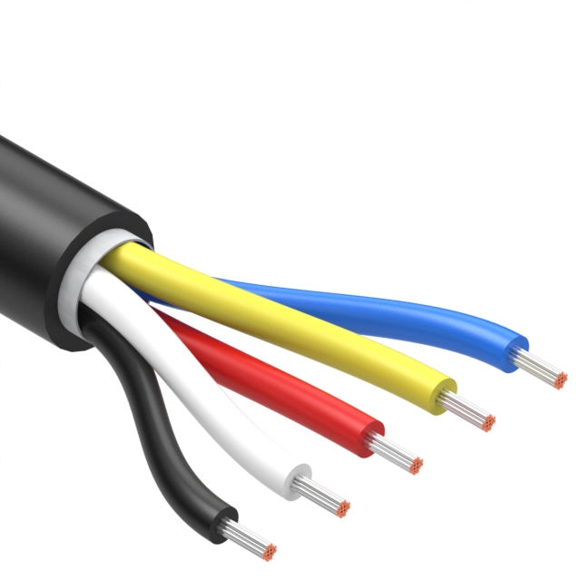 【30-01666】CABLE 5COND 22AWG BLACK[スプール]