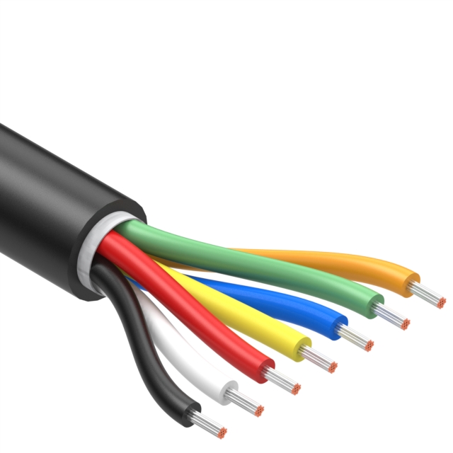 CABLE 7COND 22AWG BLACK【30-01682】