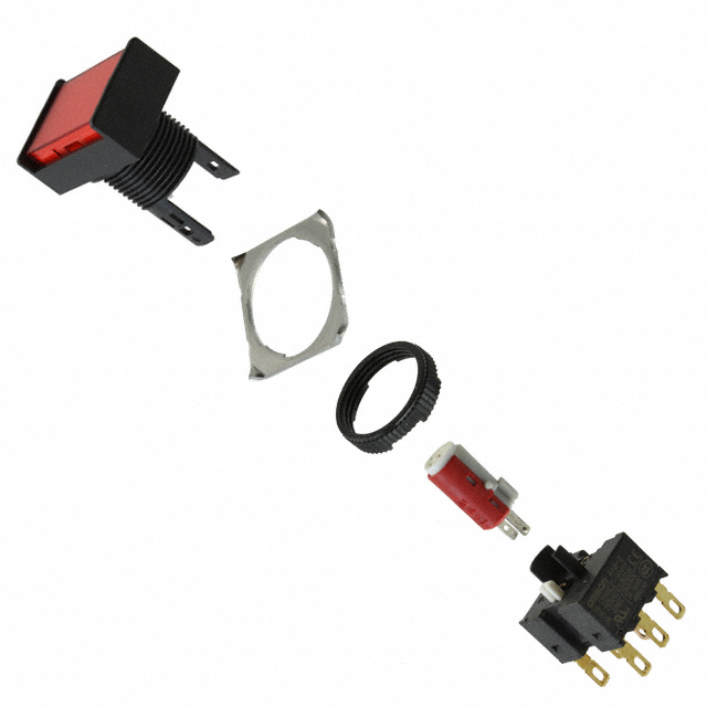 【A165L-JRM-24D-2】SWITCH PUSHBUTTON DPDT 5A 125V