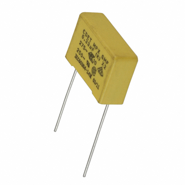 【MPXQP33K】CAP FILM 0.33UF 10% 275VAC RAD