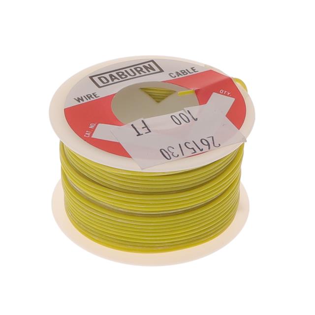 【2615/30-YL-100】HOOK-UP STRND 30AWG YLW 100'