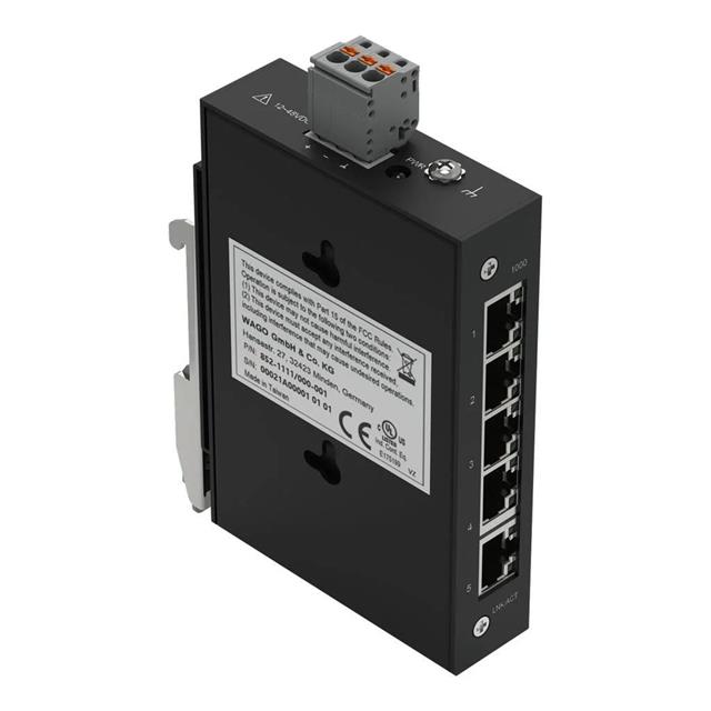 【852-1111/000-001】INDUSTRIAL-ECO-SWITCH; 5-PORT 10