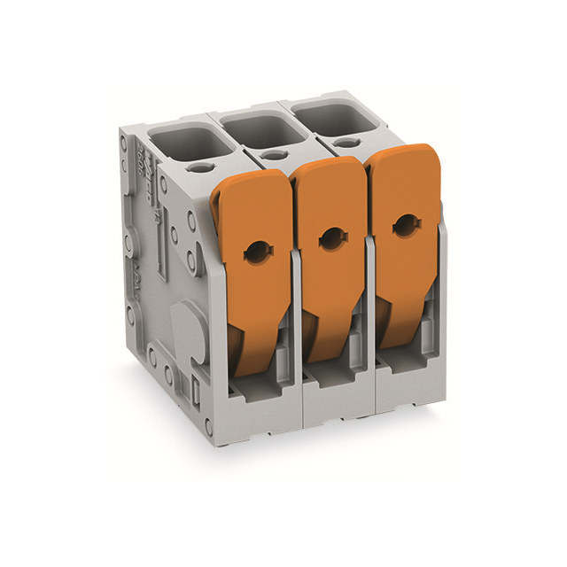 【2606-3103/020-000】PCB TERMINAL BLOCK; LEVER; 6 MM;