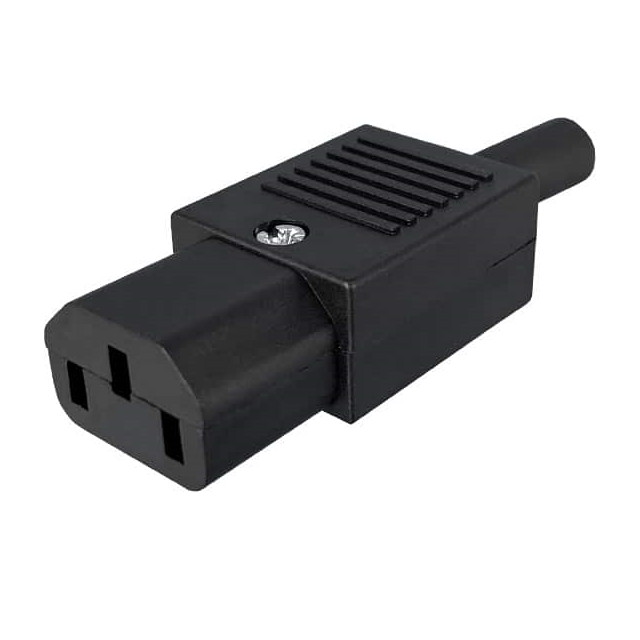 PWR ENT PLUG IEC320-C13 STR SCRW【704-00/00】