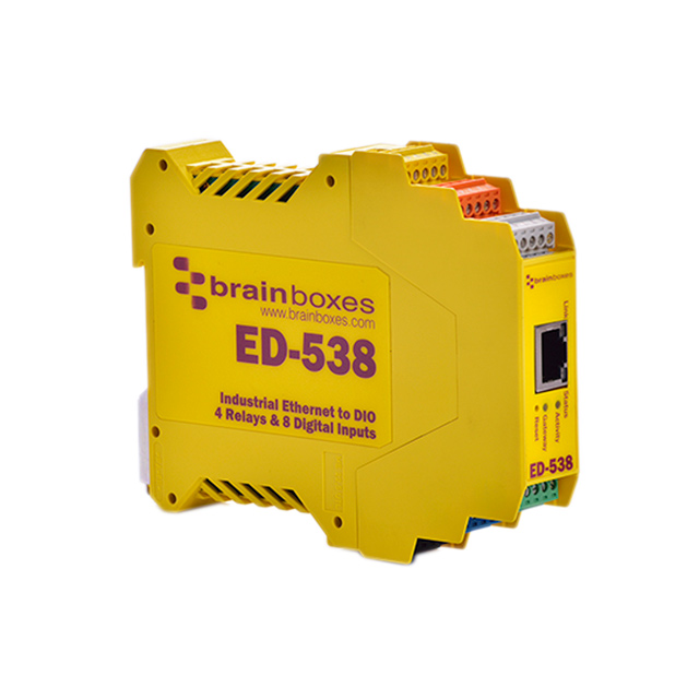 【ED-538】ETHERNET TO 4 RELAYS AND 8 DIGIT