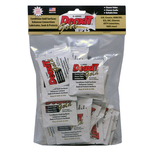 【K-G1W-50】DEOXIT GOLD WIPES, INDIVIDUAL W