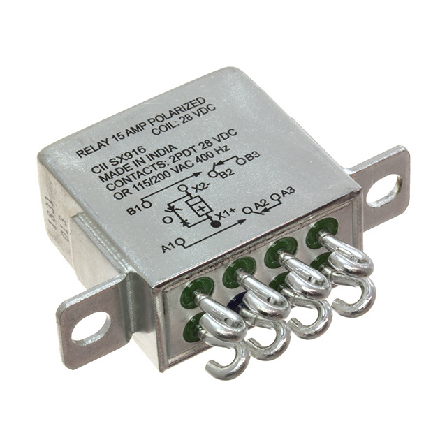 RELAY DPDT 15A 28V FCA-215-CY4 Aerospace Defense and Marine / TE Connec ...