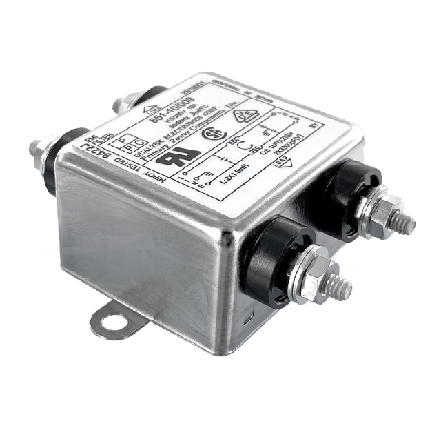 【851-10/009】LINE FILTER 115V/250VAC 10A CHAS