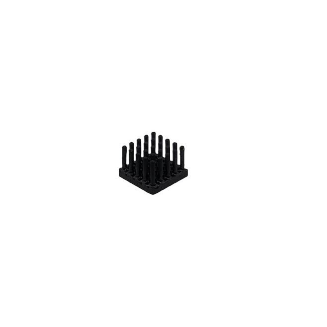 【MBH14002-09P/CU/2-1】CU HEAT SINK 10X10X9MM W/ BLACK