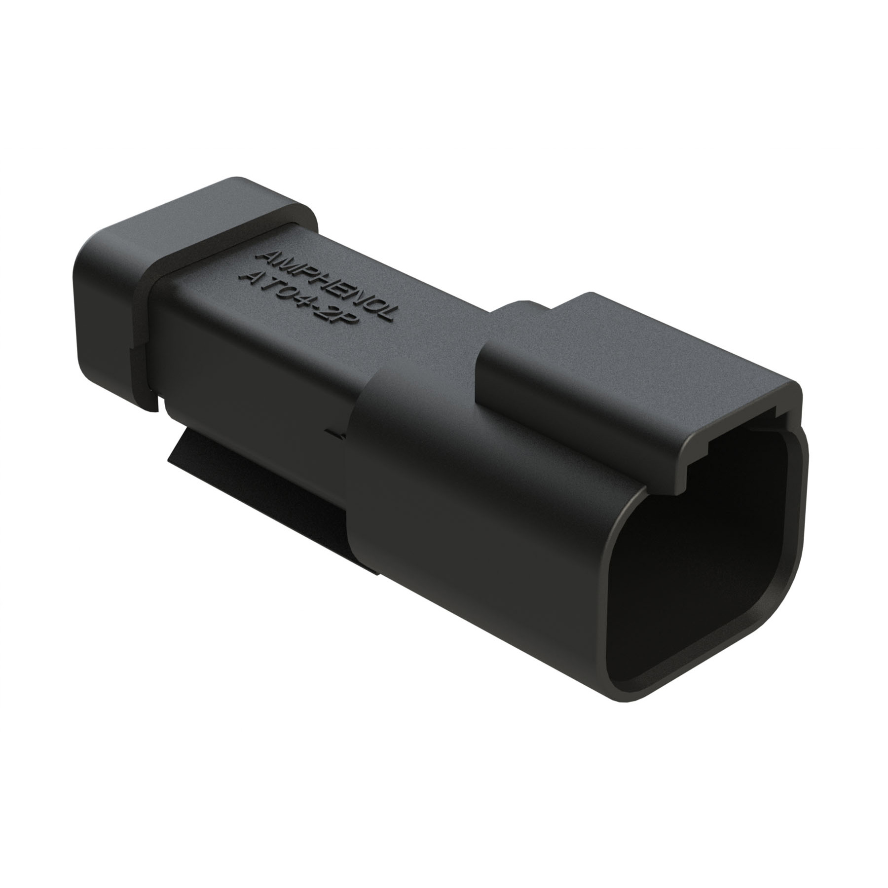 【AT04-2P-MM01BLK】2-WAY RECEPTACLE, MALE CONNECTOR