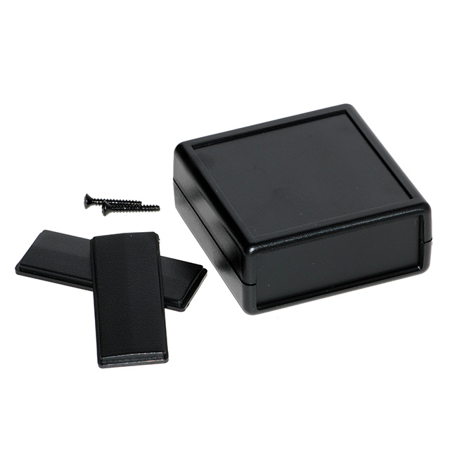 BOX PLASTIC BLK 2.65"L X 2.61"W【1593KBK】