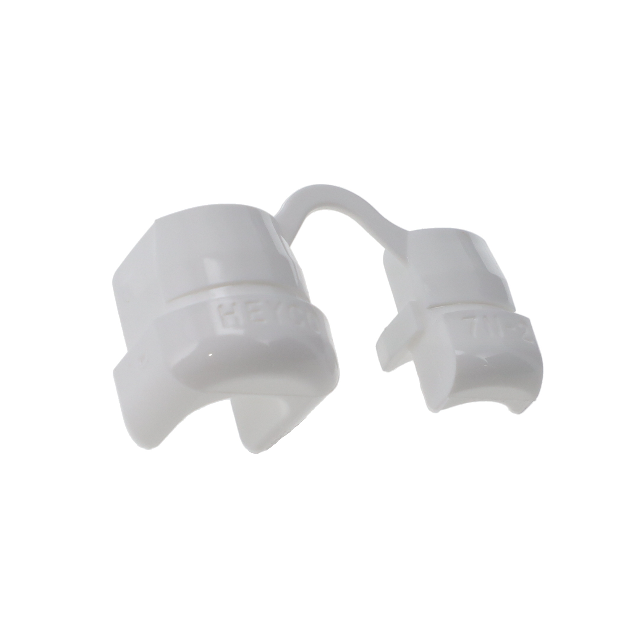 【1245】BUSHING W/STR RELIEF PA66 WHITE
