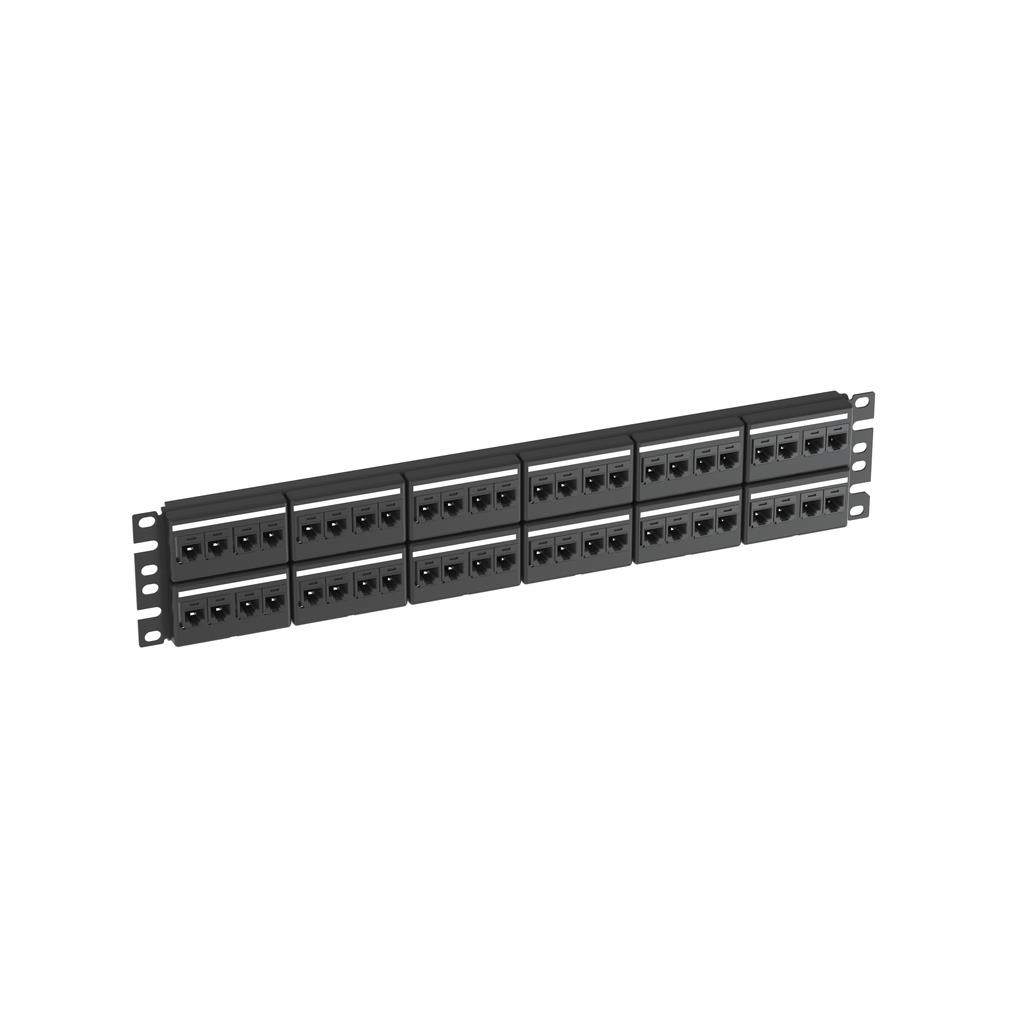 【CPPKL6ATG48WBL】PATCH PANEL KIT, 48 PORT, CAT 6A
