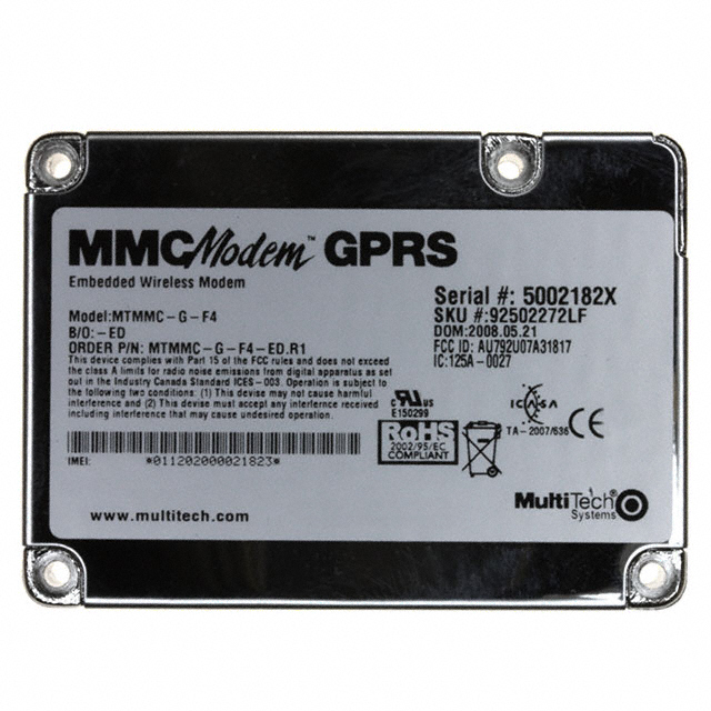 【MTMMC-G-F4-ED.R1】MODEM MMC QUAD-BAND GPRS 5V