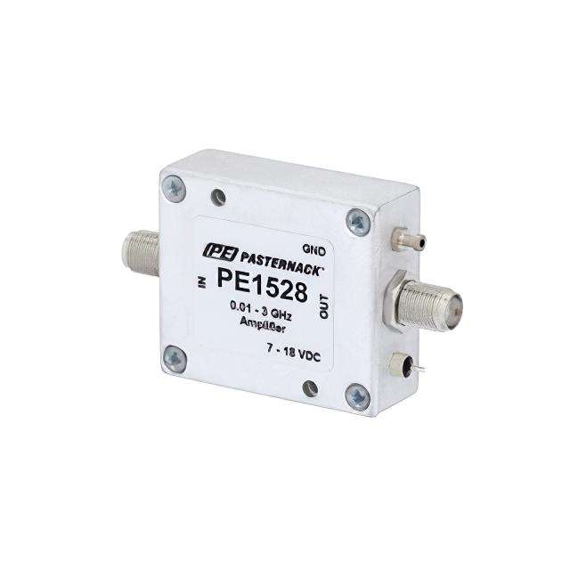 【PE1528】11 dBm P1dB, 10 MHz to 3 GHz, Ga