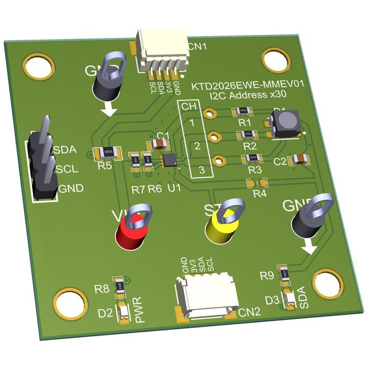 【KTD2026EWE-MMEV01】定電流RGB LEDドライバ評価キット