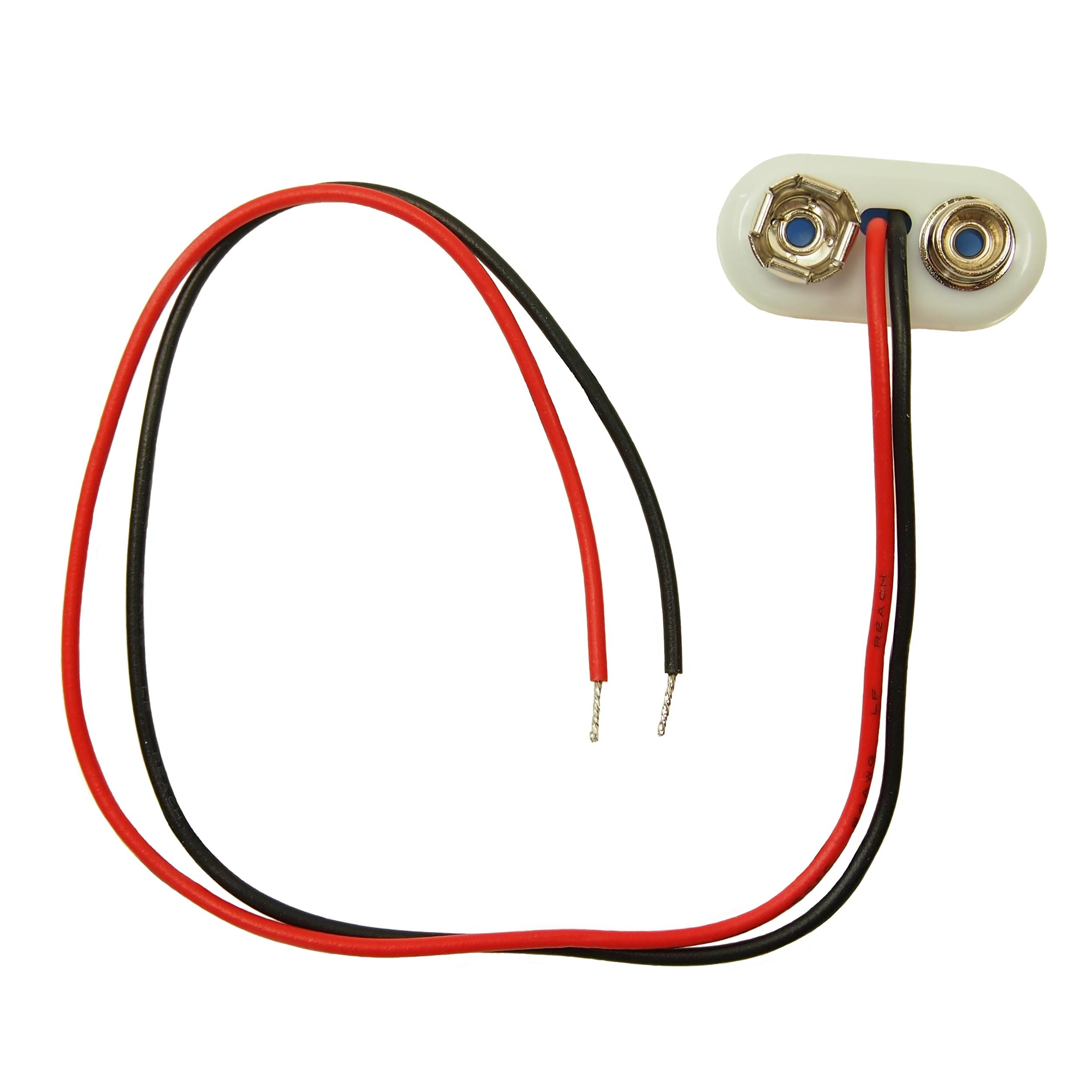 BATTERY CONNECTOR SNAP 9V LEADS【FC6831】
