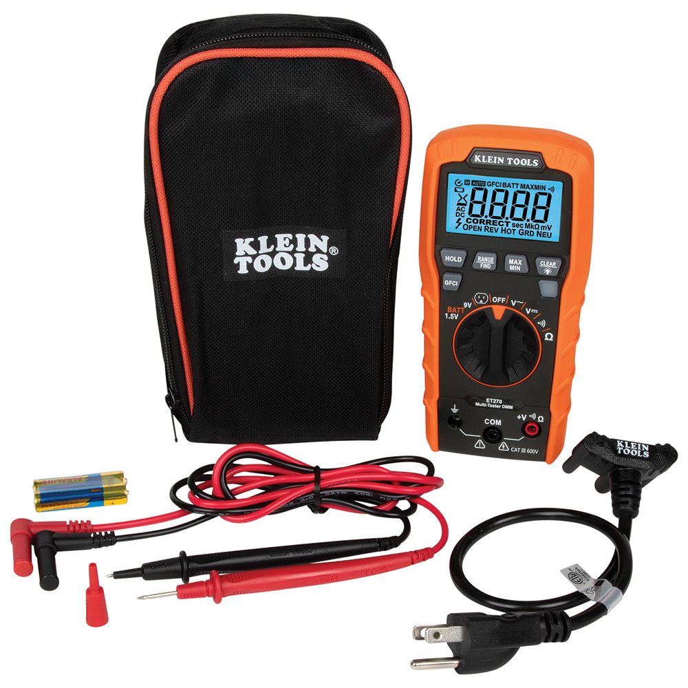 DIGITAL MULTITESTER W/REC TESTER【ET270】