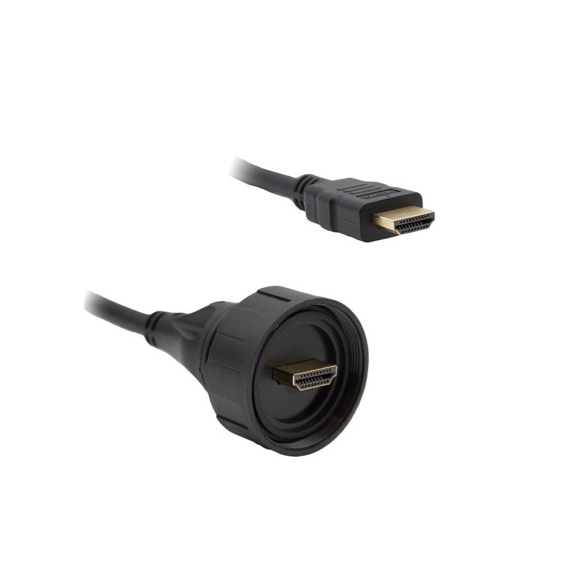 【PX0867/2M00】CBL HDMI PLUG W/COUPL - PLUG 2M