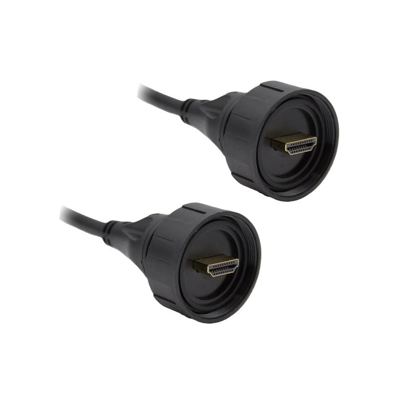 CBL HDMI PLUG - PLUG W/COUPL 2M【PX0868/2M00】