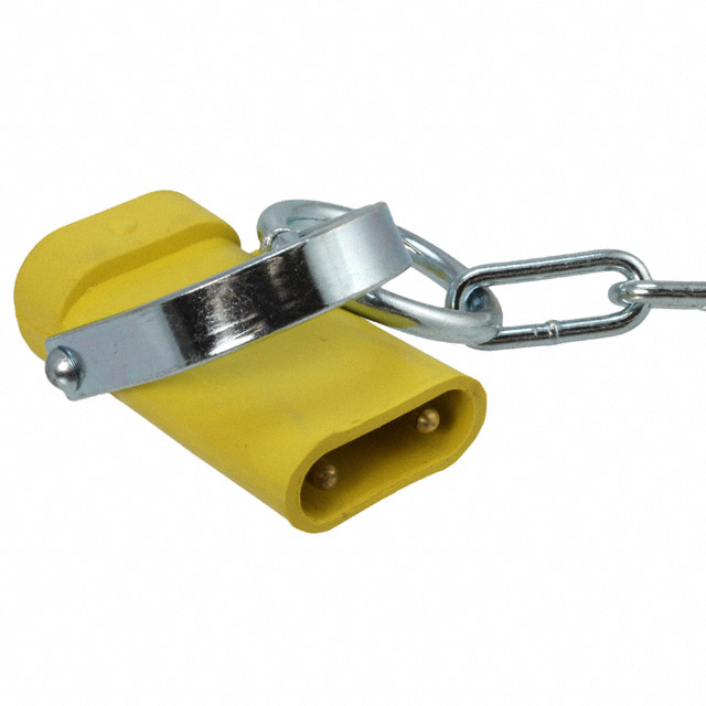 【1300190004】CONN PLUG DB 2POS YEL 2' CHAIN
