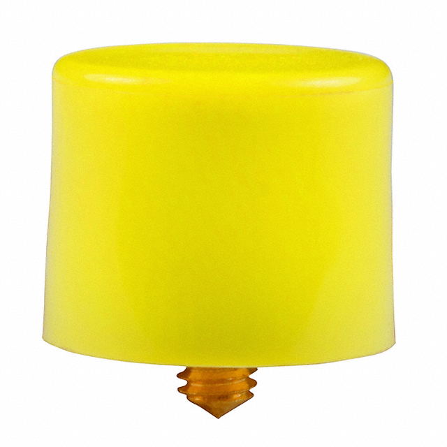 【AT407E】CAP PUSHBUTTON ROUND YELLOW