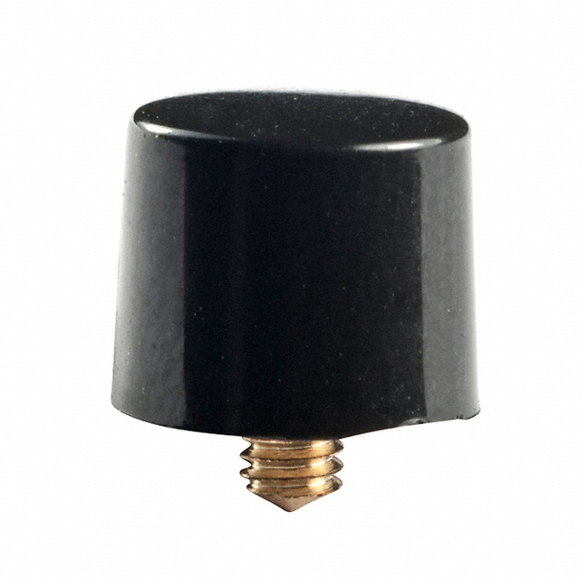 【AT413A】CAP PUSHBUTTON ROUND BLACK